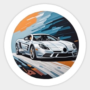 Mercedes SLR McLaren pastel colours design Sticker